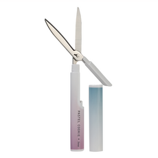 KOKUYO 國譽 Pastel Cookie Sora攜帶剪刀，筆型剪刀，38mm 刀刃長, 綠色 + 粉色, 1支