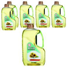 台糖 100％葵花油, 非基改, 含亞麻酸及次亞麻油酸, 不飽和脂肪酸含量80%以上, 2L, 6瓶