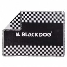 BLACK DOG 黑狗 雙面棋盤格流蘇編織毯 CBD2300DZ013 150 x 210cm, 棋盤格, 1件