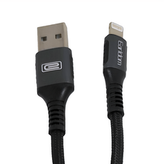 Earldom 藝鬥士 iPhone 充電線 8-Pin to USB Cable 2.4A 2M, 黑色, 1條