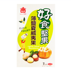 義美 好食堅果薄鹽夏威夷果, 133g, 1盒