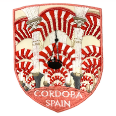 A-ONE 匯旺 西班牙科爾多瓦主教座堂地標造型刺繡 7.5 x 6cm聚酯纖維刺繡線, 科爾多瓦主教座堂, 1個