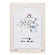 sun-star 史努比舒眠系迷你攜帶鏡, 象牙色, 1個