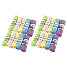 H&K 家居 超細纖維抹布 (32 x 30cm) 超吸水抹布 廚房清潔抹布, 20條