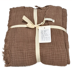 KUIBAO 快豹生活 Renee 美拉德色棉紗布毯