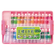 SIMBALION 雄獅 王樣不透明水彩 GCP-25A, 25色