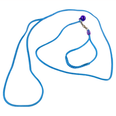 Canary 蜜袋鼯舒適滑管拉繩 附有鈴鐺 增添可愛性 名牌設計 書寫寵物姓名增添獨特性, 藍色, 1個