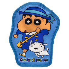 SIMPLE HOUSE 簡單工房 蠟筆小新造型飲料提袋 15x24x12cm, 上學 藍色, 1個