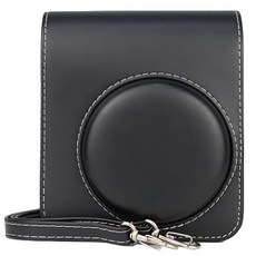 拍立得相機合身收納保護皮套 mini40適用 黑色, 單一商品, 1個