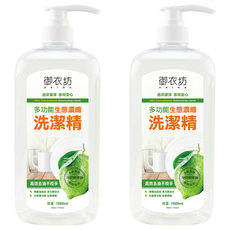 AKIRA 御衣坊 多功能生態濃縮洗潔精 - 高效去油不咬手, 1L, 2瓶