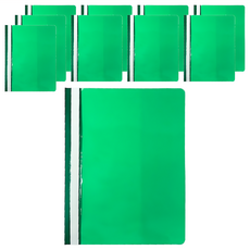 HFPWP 超聯捷 環保無毒 全透明文件夾 A4 2孔, 10本, 綠色