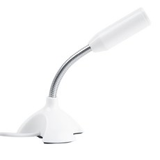 e-kit 逸奇 高感度迷你USB電腦麥克風 MIC-U01 金屬軟管設計 可自由調節角度 精美小巧, 白色