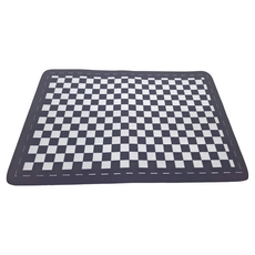 寢室安居 軟式科技絨吸水止滑地墊, 棋盤白