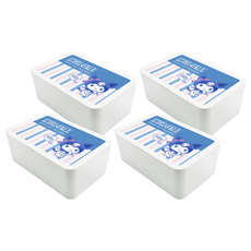 收納王妃 三麗鷗 濕紙巾盒, 酷洛米線條, 4個