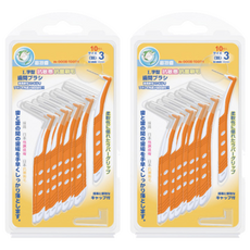 Mr.GOOD TOOTH 固特齒 L型牙間刷 Set 10支, 3(SS)-0.8mm, 精細尼龍刷毛 台灣製, 2盒
