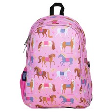 Wildkin 兒童後背包/雙層式便利書包 背部及背帶部分皆有舒適保護墊, 凱莉小馬, 38 x 28 x 17.5cm
