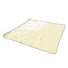 comet 防水野餐墊, 黃色格紋款