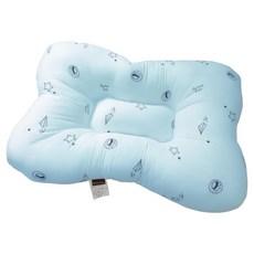 SIMBALION 雄獅 奶油獅 星空飛行 美國防蹣抗菌可水洗物理健康止鼾枕, 藍色, 1個