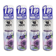 KOBAYASHI 小林製藥 消臭元 浴廁芳香噴霧 舒壓花香 280ml, 4瓶