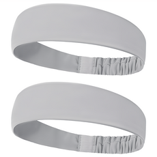 MICHAEL FITNESS 麥克健身 運動吸汗頭巾 清爽透氣 快速吸汗 加寬設計 容納碎髮, 48 x 5cm, 珊瑚灰, 2條