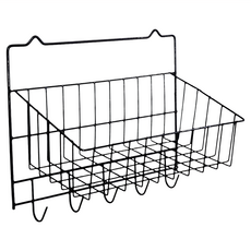 Ea R Mi 宜而美 PE5勾吊籃 1層 顏色隨機 浴室收納 吊掛置物架, 1個
