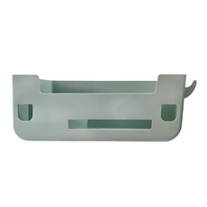 品屋 床邊收納掛籃 大容量 儲物方便 塑膠材質, 淺茶綠, 1個