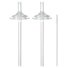 hibee 奶瓶吸管組 1階段 4個月 2階段 6個月, 透明, 1組