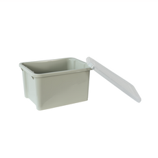 SHUTER 樹德 livinbox HA-3645K 置物箱 28L, 淺黛綠, 大(457 x 370 x 260mm), 1個