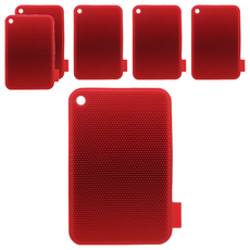 sillymann 矽膠洗碗刷, 柔軟矽膠刷頭餐具不刮傷, 易乾不吸水, 細菌不易滋生, 6個, 1入