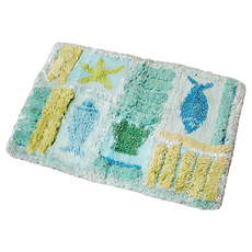 Cotton Field 棉花田傢飾 純棉提花踏墊 印度製, 海洋