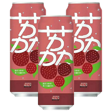 RICO 紅牌 荔枝汁, 果汁含量12%, 490ml, 3罐