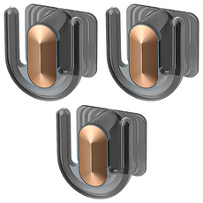 輕奢壁掛拖鞋架 PET材質 8cm x 7cm x 4.7cm, 透灰色, 3個