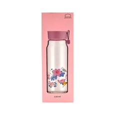 LocknLock 樂扣樂扣 中國風玻璃水杯 LLG683PIK 420g, 粉紅色, 530ml, 1個
