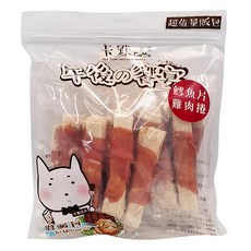 卡默 CaMo 鱈魚片捲雞肉 18個 量販包 狗零食 全犬種適用, 雞肉, 1組