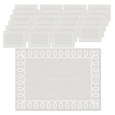 Bleen 舒適亞麻風紙質餐墊 400 x 290 mm, 24個, 1入