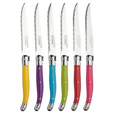 Colourworks 繽紛牛排刀, 粉色 +  紅色 + 綠色 + 藍色 + 紫色 + 橘色, 6支