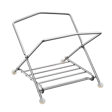 日本 AUX 折疊式不沾桌萬用垃圾架 不鏽鋼材質 適用袋子尺寸: 寬度約24~30cm, 1個