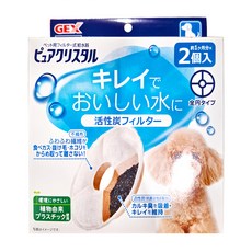 GEX 犬用軟化水質濾棉-圓形 2片入, 1盒