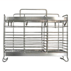 Linox 廚之坊 304不鏽鋼 三格置物架 尺寸: 20.5x8.5x18cm, 銀色, 1個