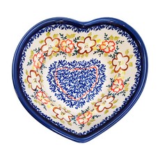 ZAKLADY CERAMICZNE BOLESLAWIEC 愛心烤盤 16cm 陶瓷材質 波蘭製, 1個