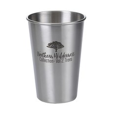 瑞典廚房 不鏽鋼工業風防摔杯/啤酒杯/果汁杯/早餐杯/牛奶杯/旅行露營登山杯, 銀色, 1個