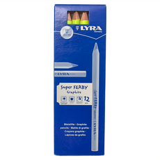 LYRA Groove 三角洞洞鉛筆 12支套裝, 螢光黃, 12支