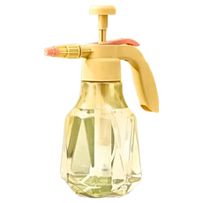 德利生活 氣壓式噴水器 1.5L PET+PP材質, 黃色, 1件