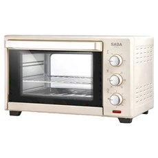 SABA 旋風烤箱 SA-HT11 30公升 全新升級雙層強化玻璃隔熱 發熱均勻 六種火力選擇 1200W大功率 防燙設計手把 100-230℃可調溫度控制