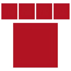 木百貨 不透明壓克力 450 x 300 x 3mm, 5個, 紅色