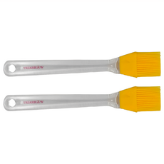 TRIARROW 三箭牌 耐熱矽膠毛刷 (3.5CM) 黃色, 食品級耐熱矽膠, 耐熱220°C, 2支