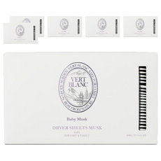 VERT BLANC 柔軟去靜電烘衣面膜，Baby Musk, 30張, 6盒
