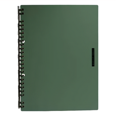 KOKUYO 國譽 a little special 360度24孔活頁本 B5 20張, 自帶4mm方格, 綠色, 1本