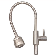 LEADER 麗達 304不鏽鋼 萬向水龍頭 廚房立式單冷 不含進水管 LBE ST0058 不鏽鋼原色 830g, 1組