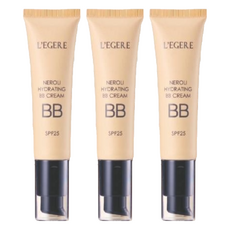 L'EGERE 橙花原液保濕BB霜 SPF25 潤色遮瑕 保濕提亮 毛孔隱形 物理防曬, #01自然, 35ml, 3條